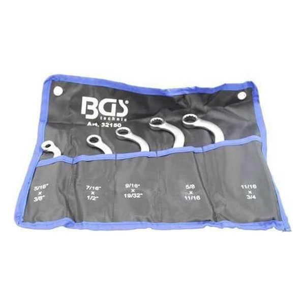 Ringsleutelset BGS S vormig 5 delig (engels) BGS 32150 Ringsleutelset BGS S vormig 5 delig (engels) BGS 32150