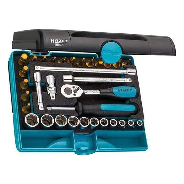 Hazet 854-1 Dopsleutelset Metrisch 1/4 (6.3 mm) 33-delig Hazet 854-1 Dopsleutelset Metrisch 1/4 (6.3 mm) 33-delig