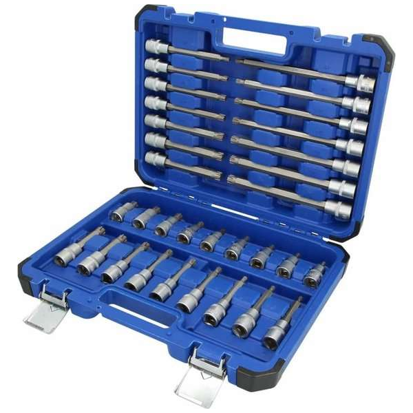 BRILLIANT TOOLS 32-delige RIBE Schroevendraaier doppenset 1/2" staal BRILLIANT TOOLS 32-delige RIBE Schroevendraaier doppenset 1/2" staal