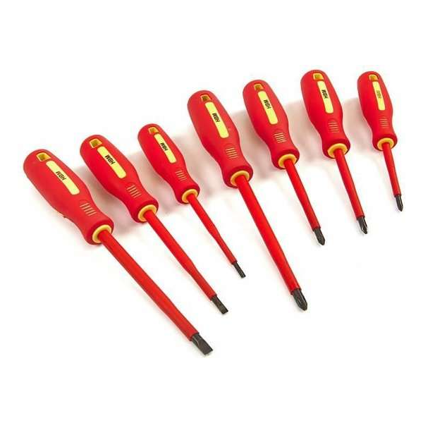 Profi 7 Delige VDE Geisoleerde Soft Grip Schroevendraaierset Profi 7 Delige VDE Geisoleerde Soft Grip Schroevendraaierset