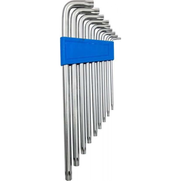 JBM Tools | Set van 9 torx-sleutels, l-vormig JBM Tools | Set van 9 torx-sleutels, l-vormig