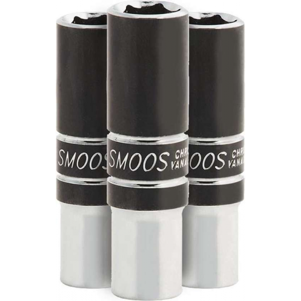 Smoos® Losse dop 15 mm extra lang met 3/8 opname - 3 stuks Smoos® Losse dop 15 mm extra lang met 3/8 opname - 3 stuks