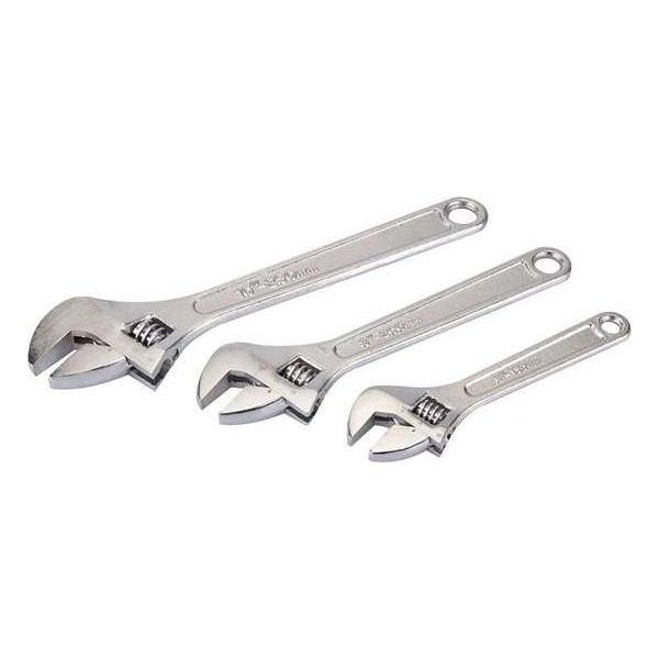 Silverline Verstelbare Moersleutel Set - 150, 200 en 250 mm. - 3 Delig Silverline Verstelbare Moersleutel Set - 150, 200 en 250 mm. - 3 Delig