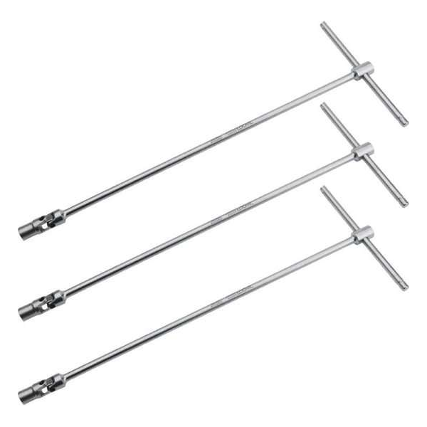 Smoos® T-sleutel 8 mm met cardangewricht  - 3 stuks - RVS - Zilver
