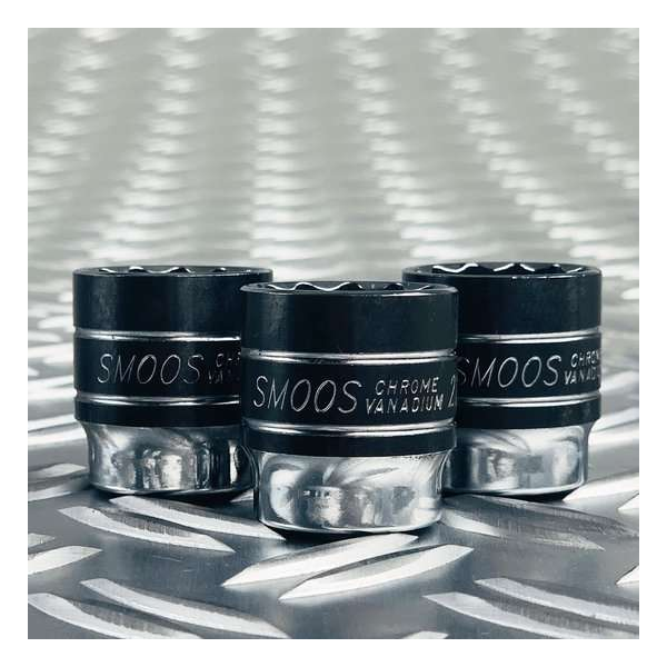 Smoos® Losse 12 kants dop 24 mm met 3/8 opname - 3 stuks Smoos® Losse 12 kants dop 24 mm met 3/8 opname - 3 stuks