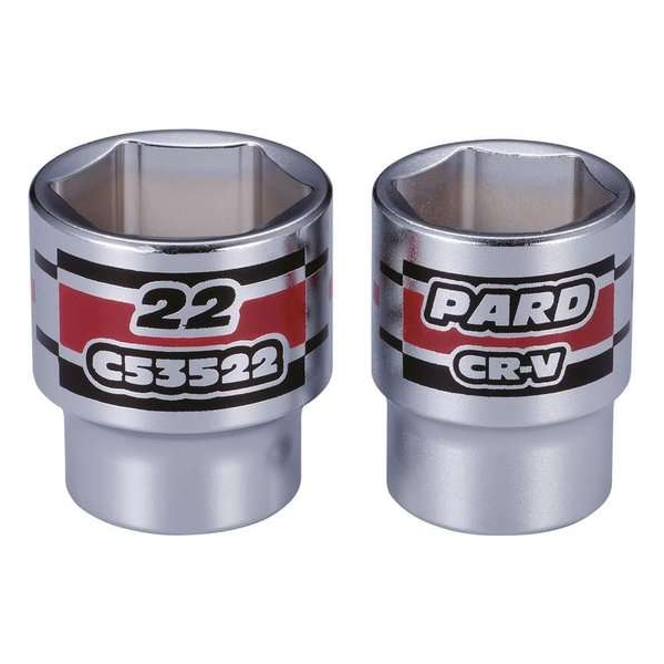 3/8'' Zeskants vlakke dop PAC53518