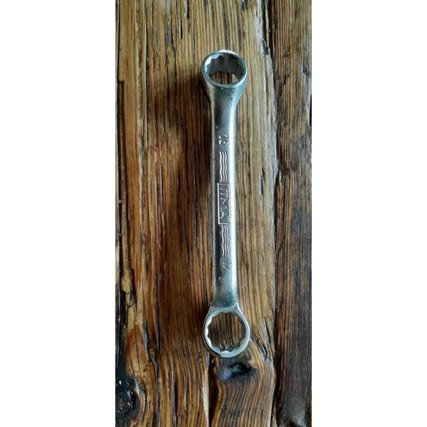 ITMA ringsleutel maat 16 maat 17 chrome-vanadium ITMA ringsleutel maat 16 maat 17 chrome-vanadium