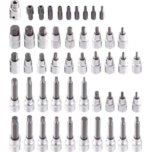 NEO torx/inbusset speciaal, 1/2 aansluiting 49 delig NEO torx/inbusset speciaal, 1/2 aansluiting 49 delig