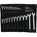 Ring steeksleutelset 25 delig 6 t/m 32 mm - ring-steek - satijnen afwerking - Normex