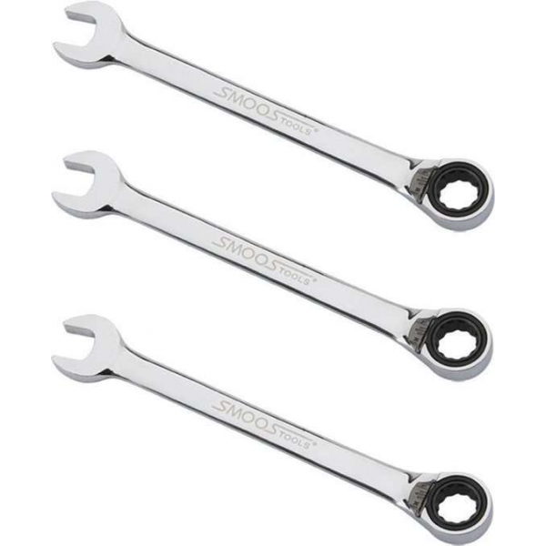 Datona® Omschakelbare ringratelsleutel - 15 mm - 3 stuks Datona® Omschakelbare ringratelsleutel - 15 mm - 3 stuks