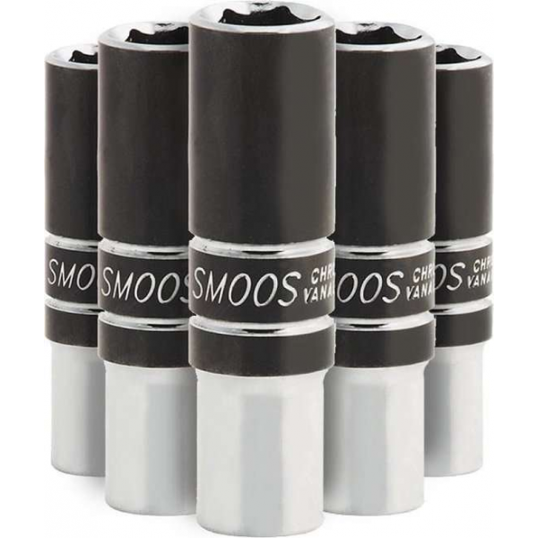 Smoos® Losse dop 11 mm extra lang met 3/8 opname - 5 stuks Smoos® Losse dop 11 mm extra lang met 3/8 opname - 5 stuks