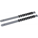Silverline 2-delige dophouderrail set