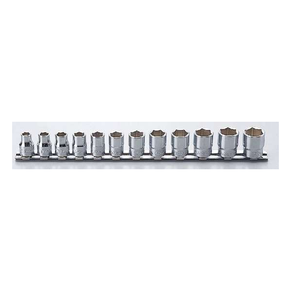 "Ko-Ken 3/8" 12dlg set doppen op rail" "Ko-Ken 3/8" 12dlg set doppen op rail"