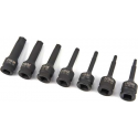 7 Delige Lange Torx Krachtdoppenset met 3/8" Opname