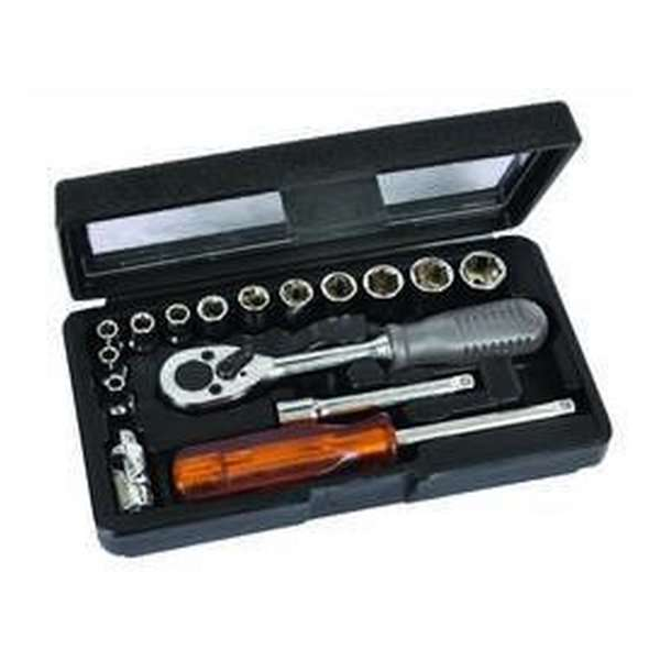 AVIT AV07031 Dopsleutelset Metrisch 1/4 (6.3 mm) 16-delig AVIT AV07031 Dopsleutelset Metrisch 1/4 (6.3 mm) 16-delig