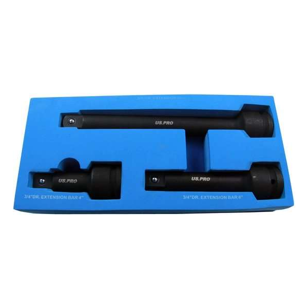 kracht verlengstukkenset 3/4" 3-delig kracht verlengstukkenset 3/4" 3-delig