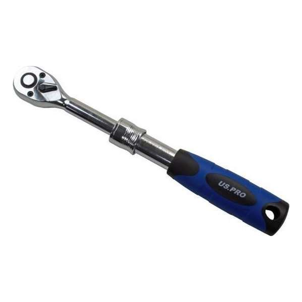 Uitschuifbare ratel 72-tandig 220 - 320 mm lang 3/8" Uitschuifbare ratel 72-tandig 220 - 320 mm lang 3/8"