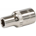 Silverline 1/4" metrische dop