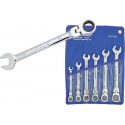 Silverline 6-delige flexibele steek-ringratelsleutel set 8 - 17 mm