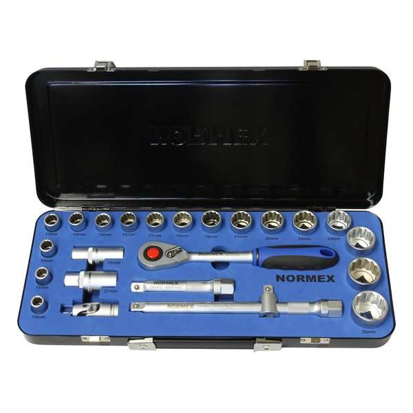 Professionele doppendoos Normex - 24 delig - 1/2" Professionele doppendoos Normex - 24 delig - 1/2"
