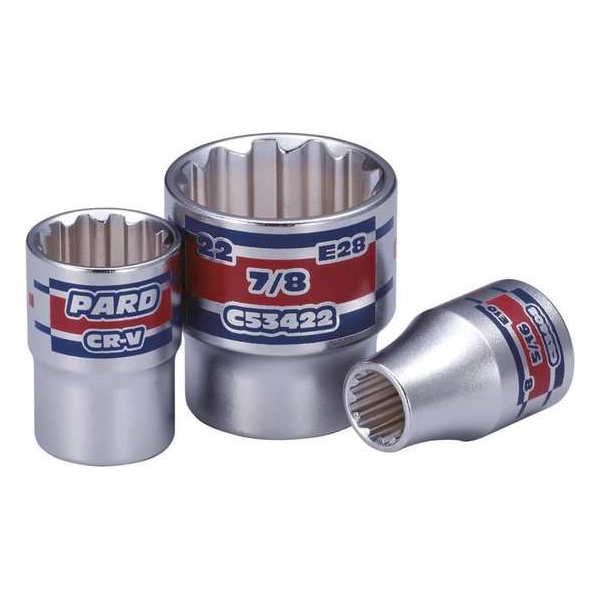3/8'' 12-kants MIT dop PAC53414