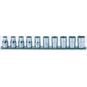 "Ko-Ken 1/2" 10dlg set doppen op rail 10 tm 19mm"