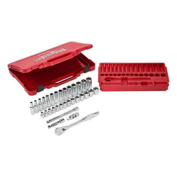 Milwaukee 4932464945 32-delige Doppenset - 3/8" Milwaukee 4932464945 32-delige Doppenset - 3/8"