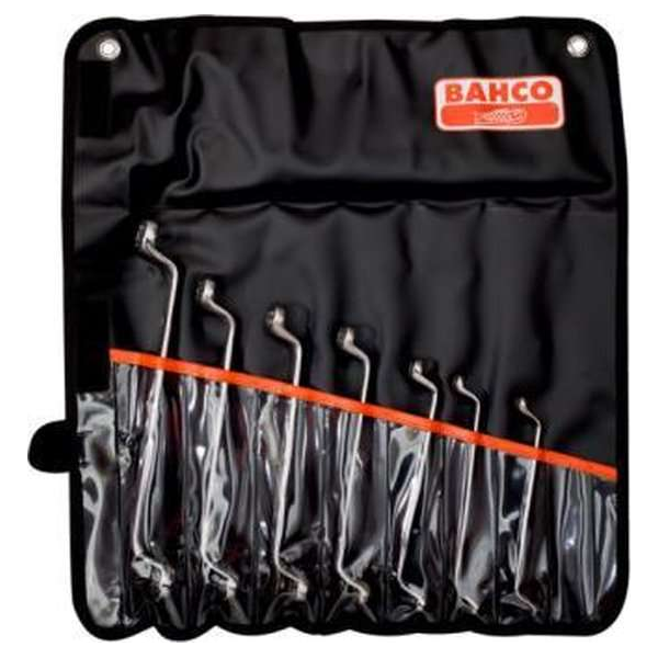 Bahco 2Z/7T Dubbele ringsleutelset, diep doorgezet, inch maten Bahco 2Z/7T Dubbele ringsleutelset, diep doorgezet, inch maten