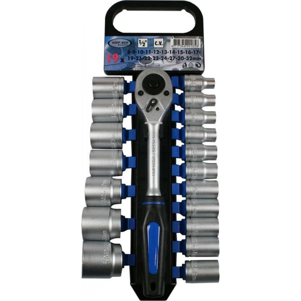 Hofftech Dopsleutelset 19 Delig Cr-V Krimp Hofftech Dopsleutelset 19 Delig Cr-V Krimp