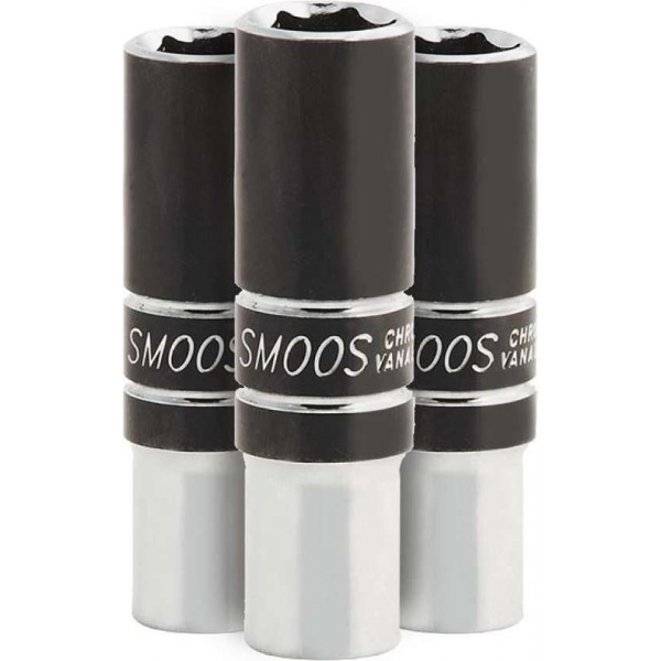 Smoos® Losse dop 20 mm extra lang met 3/8 opname - 3 stuks Smoos® Losse dop 20 mm extra lang met 3/8 opname - 3 stuks