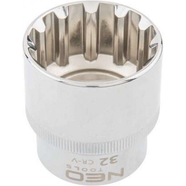 NEO Speciaal, Spline, Zeskant, Torx, Vierkant, Dop 8 mm, 1/2" aansluiting NEO Speciaal, Spline, Zeskant, Torx, Vierkant, Dop 8 mm, 1/2" aansluiting