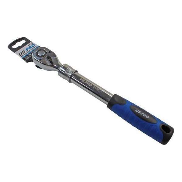 Uitschuifbare ratel 72-tandig 310 - 440 mm lang 1/2" Uitschuifbare ratel 72-tandig 310 - 440 mm lang 1/2"