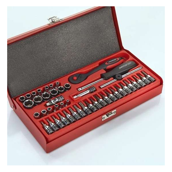 Smoos® Dopsleutelset 1/4 opname 45-delig Smoos® Dopsleutelset 1/4 opname 45-delig