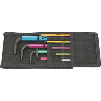 Wera 05022639001 9-delige Multicolour Inbussleutelset - inch - 5/64-3/8"