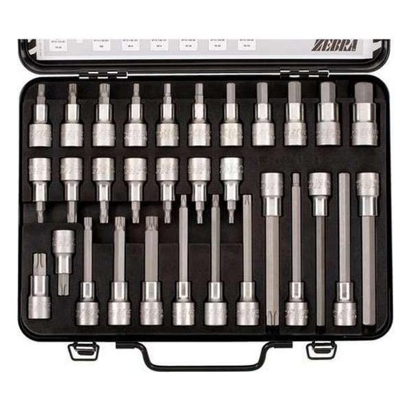 Würth ZEBRA Dopsleutelset 1/2 inch - 1/2'' assortiment 31 delig Würth ZEBRA Dopsleutelset 1/2 inch - 1/2'' assortiment 31 delig