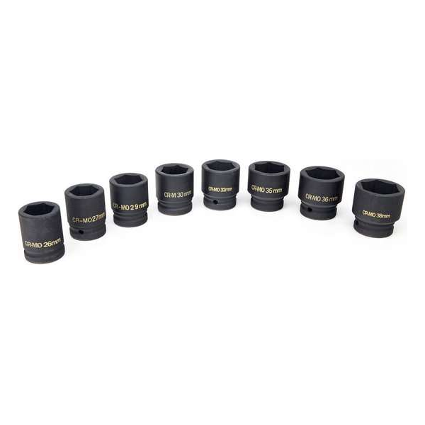 HBM 8 Delige Profi 3/4'' Krachtdoppenset HBM 8 Delige Profi 3/4'' Krachtdoppenset