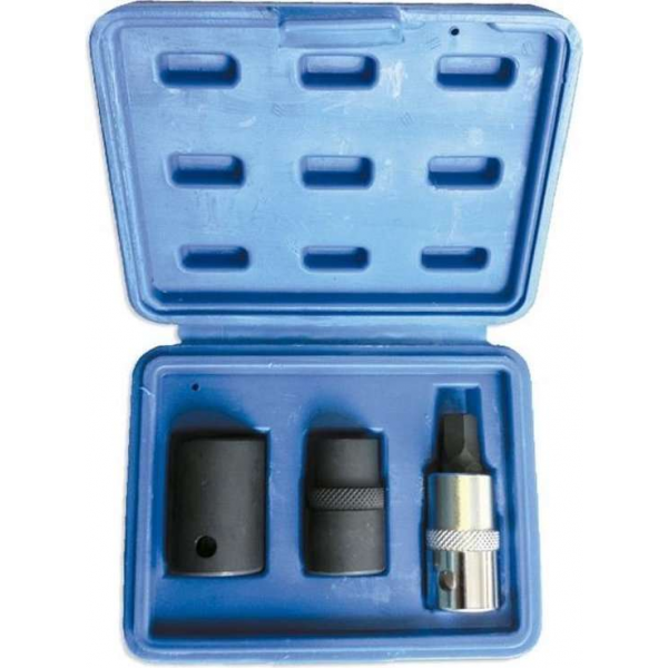 JBM Tools | Set van 3 fijvkantige doppen JBM Tools | Set van 3 fijvkantige doppen