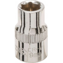 Silverline 3/8" metrische dop