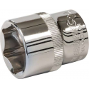 Silverline 1/2" metrische dop