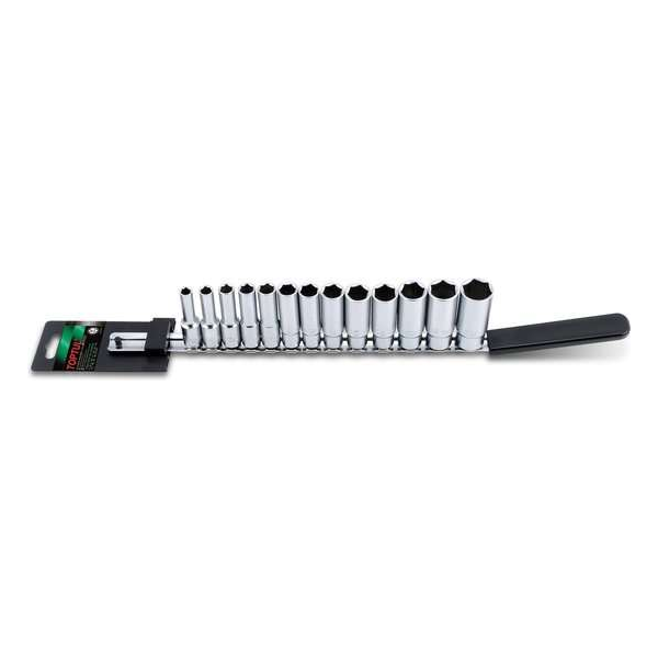 Rail lange doppen 6-kant 3/8 aandrijving 7-21mm Rail lange doppen 6-kant 3/8 aandrijving 7-21mm