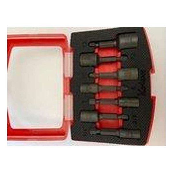 Ko-Ken set á 7-slagdopsleutels met 1/4"zeskant bitopname Ko-Ken set á 7-slagdopsleutels met 1/4"zeskant bitopname