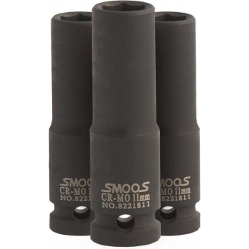 Smoos® Lange krachtdop 23 mm 3/8 opname - 3 stuks