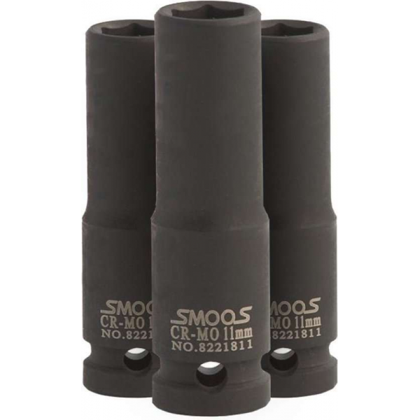 Smoos® Lange krachtdop 23 mm 3/8 opname - 3 stuks Smoos® Lange krachtdop 23 mm 3/8 opname - 3 stuks
