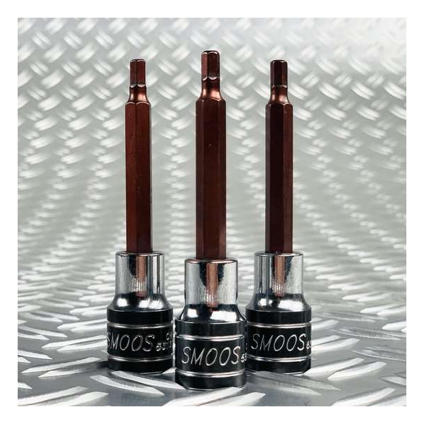 Smoos® Losse inbus dop H4 met 1/2 inch opname - 3 stuks Smoos® Losse inbus dop H4 met 1/2 inch opname - 3 stuks