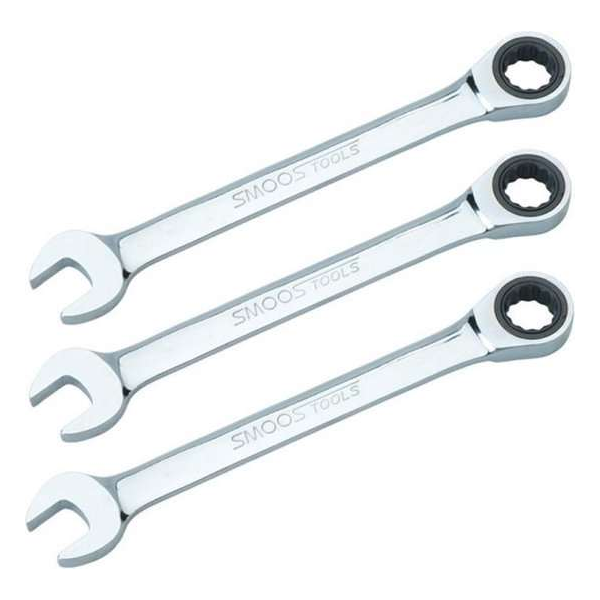 Smoos® Ringratelsleutel - 17 mm - 3 stuks Smoos® Ringratelsleutel - 17 mm - 3 stuks