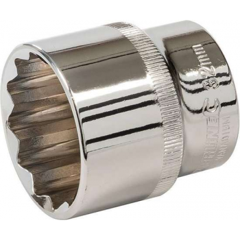 Silverline Metrische Veeltand, 12 Tands Dop - 1/2 Inch, Maat 32 mm.