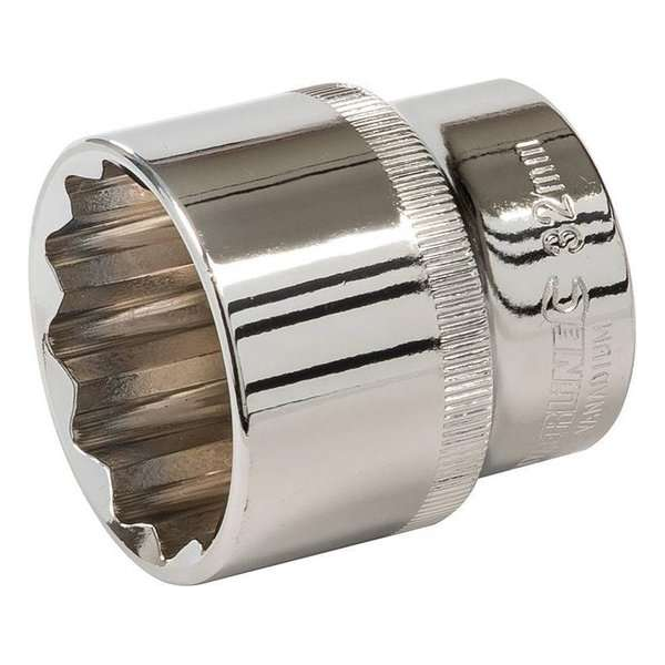 Silverline Metrische Veeltand, 12 Tands Dop - 1/2 Inch, Maat 32 mm. Silverline Metrische Veeltand, 12 Tands Dop - 1/2 Inch, Maat 32 mm.