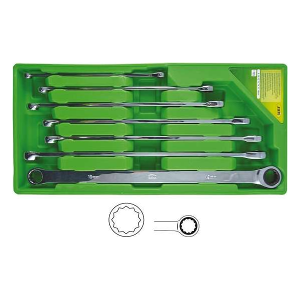 JBM Tools | Steek/Ringsleutel set ratelsleutel 7-Delig XXL JBM Tools | Steek/Ringsleutel set ratelsleutel 7-Delig XXL