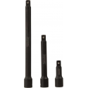 Silverline Set Verlengstukken 1/2" voor Slagdoppen, 75, 150 en 250 mm. - 3 Delig