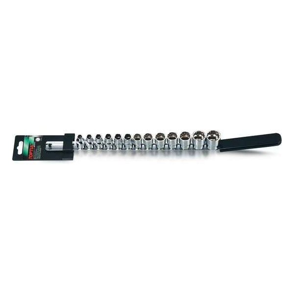 Rail doppen 12-kant 3/8 aandrijving 7-21mm Rail doppen 12-kant 3/8 aandrijving 7-21mm